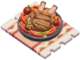 Grilled Meat & Tomatoes