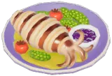 Grilled Squid w/ Blueberry Jam