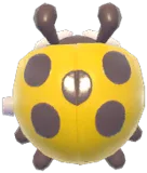Yellow Clockwork Ladybug