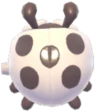 White Clockwork Ladybug