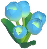 파란색 튤립