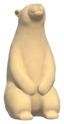 북극곰 모래조각